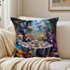 Fairy Tale AAlices Adventures in Wonderland Cushion Cover Pillowcase Antidustmite living Room Sofa Decor Cushion Room
