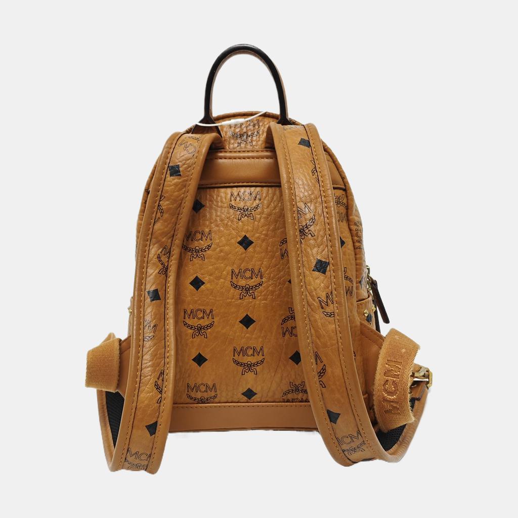 [Pre-Owned] Studded Monogram Print Faux Leather Mini Backpack - Good #1RTZ1QD
