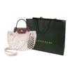 Longchamp Le Pliage Filet 17 Cotton And Leather Casual Net Bag Tote Shoulder Crossbody Mini Women bags Linen 10139HVH037