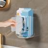 Easy Install Luxury Square Plastic Tissue Holder - No Drill Self-Adhesive Wall Mounted Bathroom Storage Box,Large Opening Strong Load-Bearing Capacity