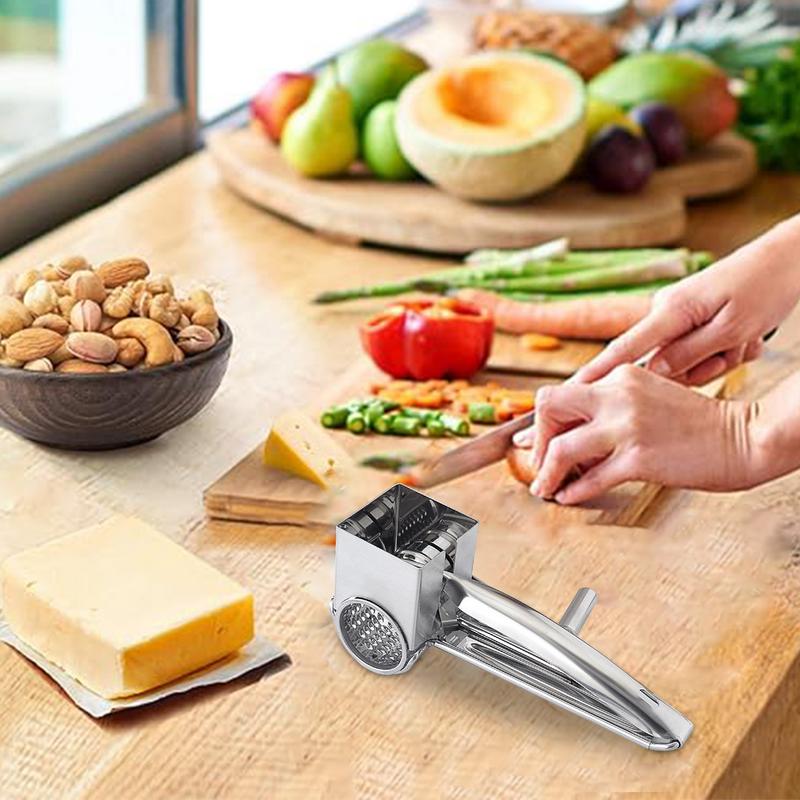 Stainless Steel Cheese Grater Household Manual Cheese Shred Tool for Home Kitchen Use
