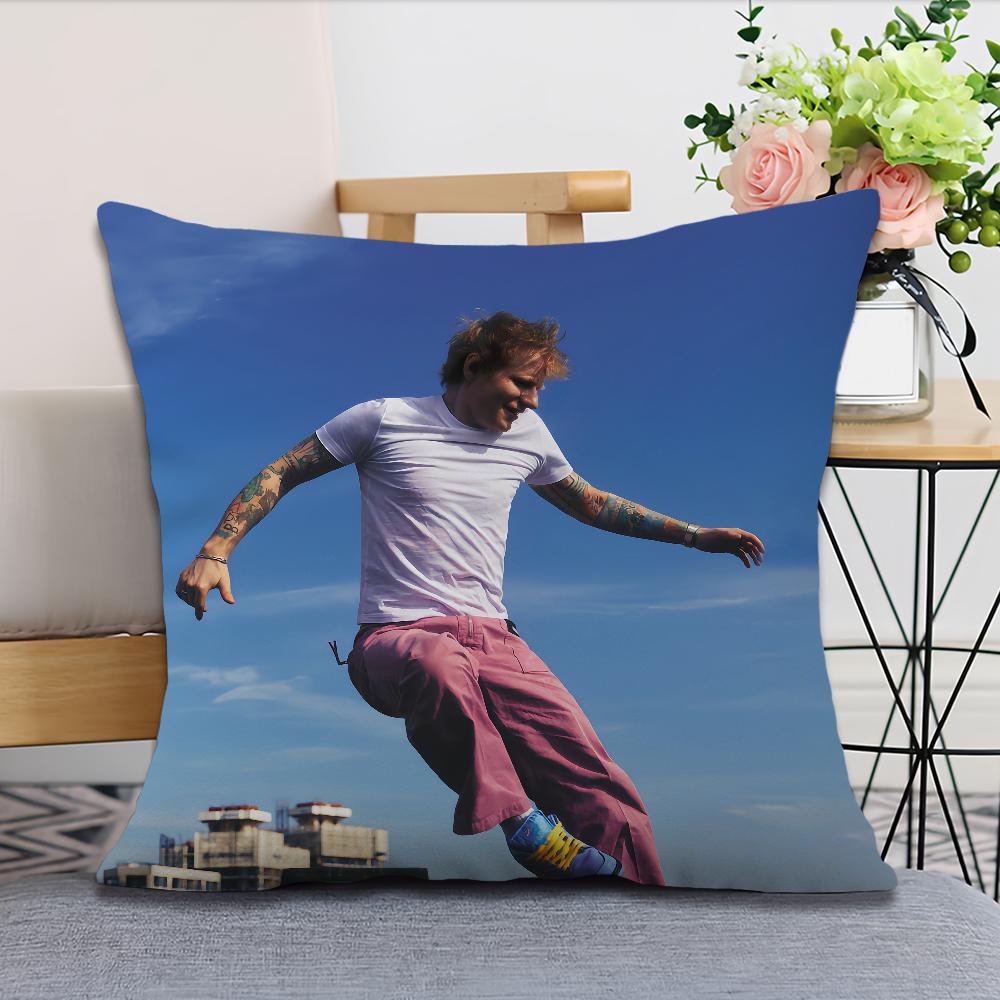 Pop Singer EEd SSheeran Play cushion cover Pillow Case Square Cushion Room Bedroom Headboard Sofa Living Backrest Nap Time