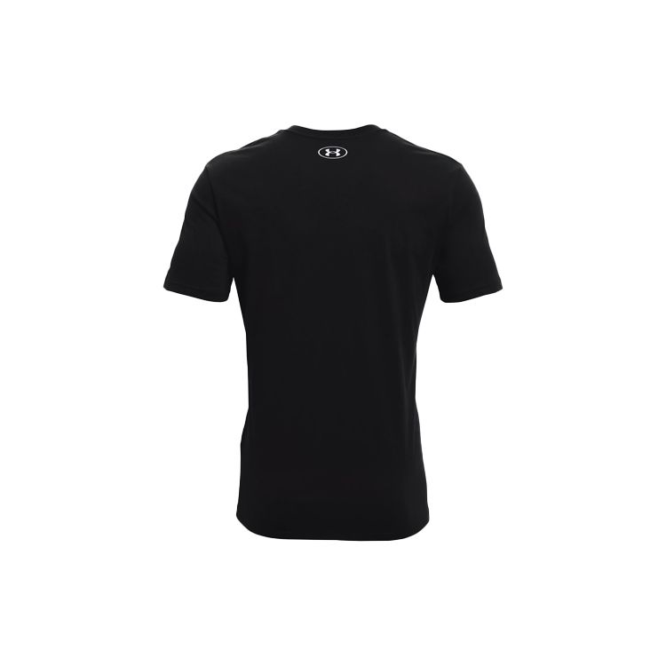 Under Armour Футболка с коротким рукавом и круглым вырезом, с принтом баскетбольного логотипа Hoops, мужская, черная 1361920-001