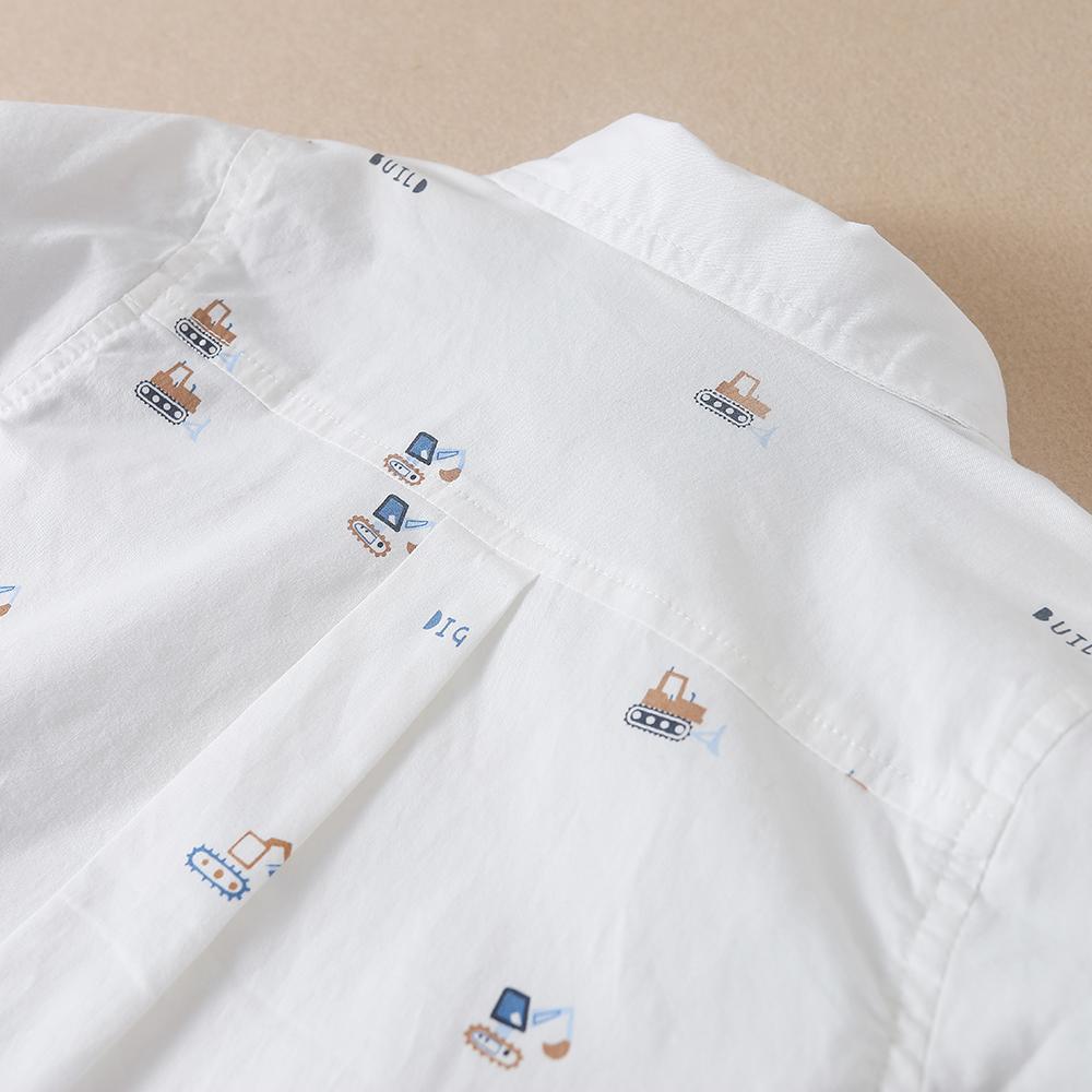 Модные детские рубашки для мальчиков с отложным воротником, школьная рубашка с длинными рукавами для мальчиков, мягкая дышащая хлопковая детская одежда для малышей От 2 до 6 лет