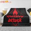 Massive Attack Синие Линии Рок-н-Ролл Группа Ультра-Мягкое Одеяло Стеганое Зимнее Покрытие для Дивана Покрывала для Кровати