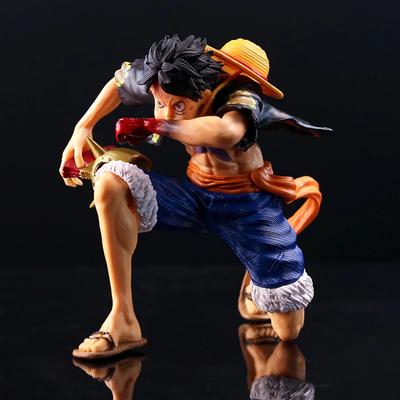 Аниме One Piece Фигурка Луффи Действие Сдувание Колено Две Стиля Коллекционная Кукла Украшение Модель Игрушки Подарки на День Рождения Фигурка Аниме