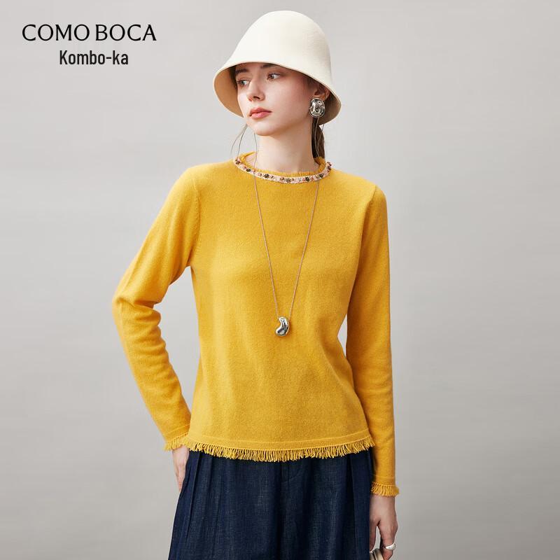 Kemon Boca Women's 2025 Autumn/Winter Round Neck Cashmere Sweater