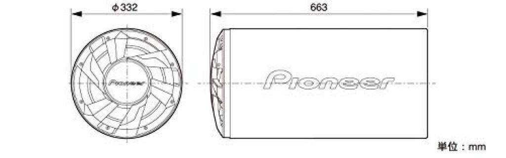 Pioneer Pioneer Динамик Сабвуфер 30 см Активный сабвуфер Carrozzeria TS-WX300TA