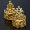 Handheld Gold Hollow Box European Style Packaging Gift Box Candy Container Box  Wedding Table