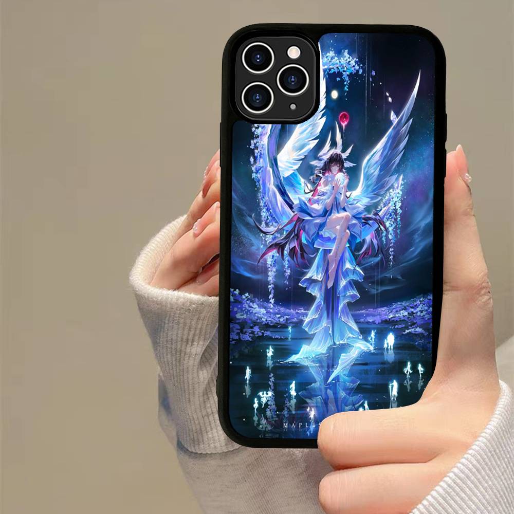 Чехол для телефона Genshin Impact Коломбина PC+TPU Для iPhone 17 16 15 14 13 12 11 Pro Max Plus Кавайный Мультяшный Чехол