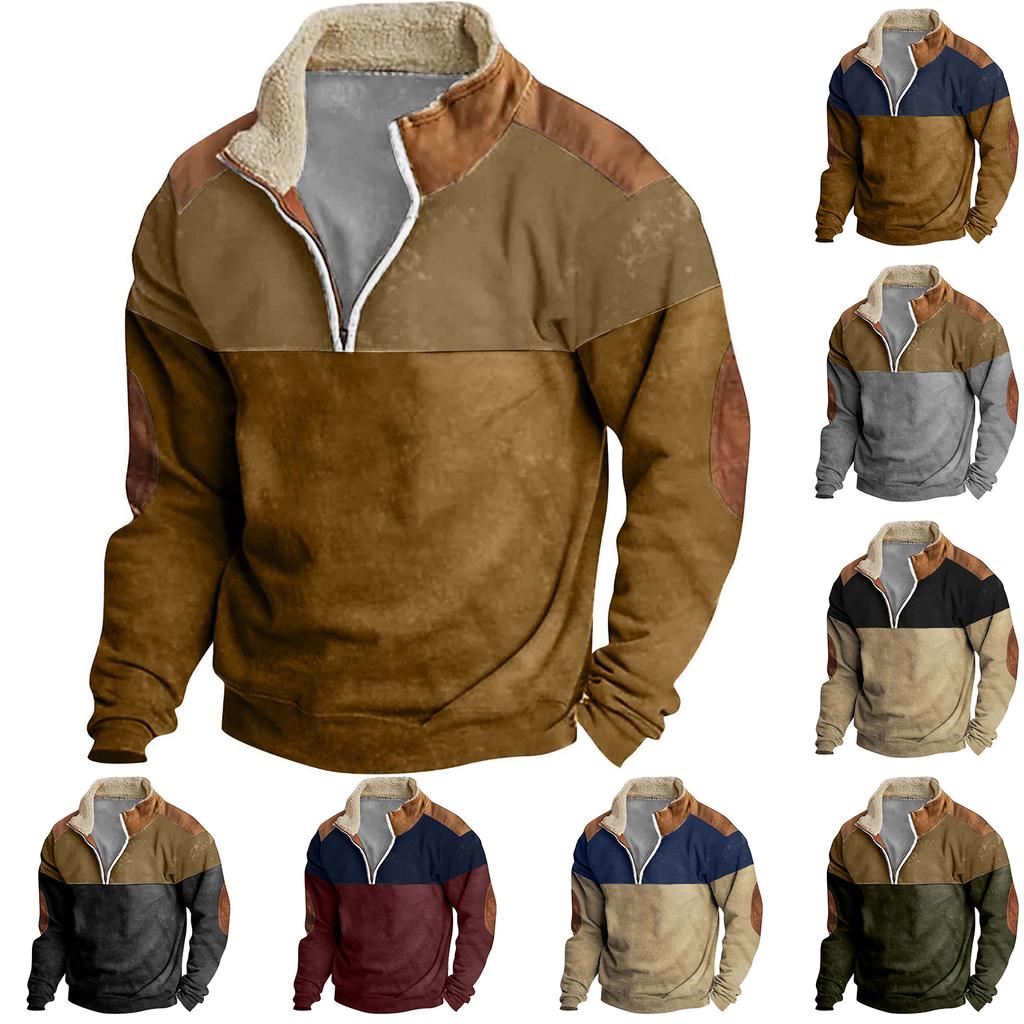 Men's  Hoodie  Loose  Long Sleeves  Round Neck