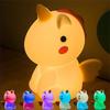 LED Small Night Lamp Bedroom Children's Sleep Light Cartoon Lamps, Silicone Bedside Lamp Charging Induction Table Lamp
