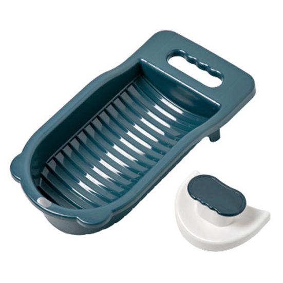 Доска для стирки одежды Мини-доска для стирки с ручкой Нескользящая конструкция Съемная одежда Моющееся нижнее белье Доска для стирки белья Принадлежности для ванной комнаты