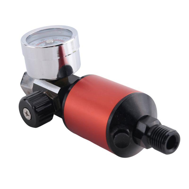 Special Offer~Air Compressor Drain Valve 1/4Inch NPT Inlet And Outlet Air Pressure Regulator,For Air Tools