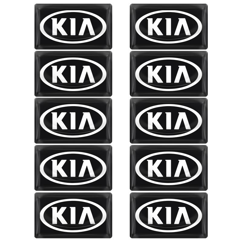 Маленький руль из углеродного волокна Наклейки с логотипом автомобиля 3D для KIA Sportage Ceed Rio 3 4 Picanto Sorento Optima Cerato Soul Amanti