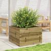 VidaXL Jardinière 70x70x45,5 cm bois de pin imprégné, jardinière d'extérieur, bac à fleurs, boîte à plantes, jardinière de 847257