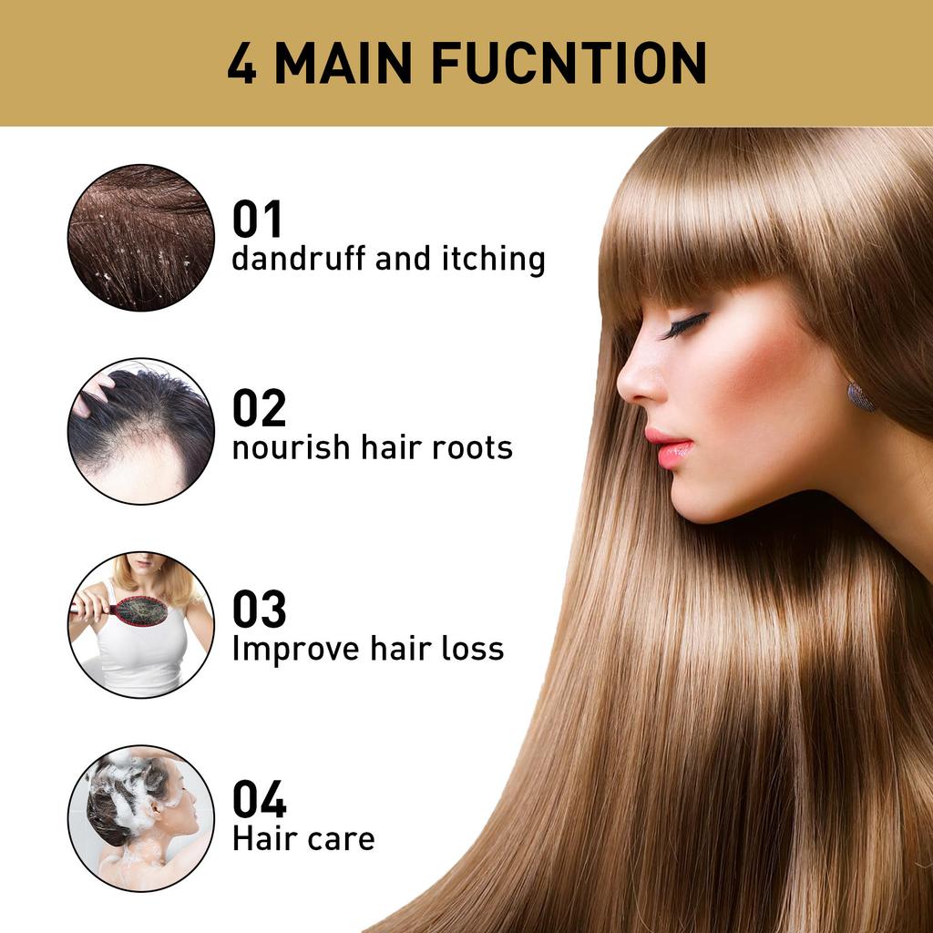 Ginger Hair Care Shampoo Deep Cleansing Moisturizing Smooth Volumizing Oil Control Dandruff