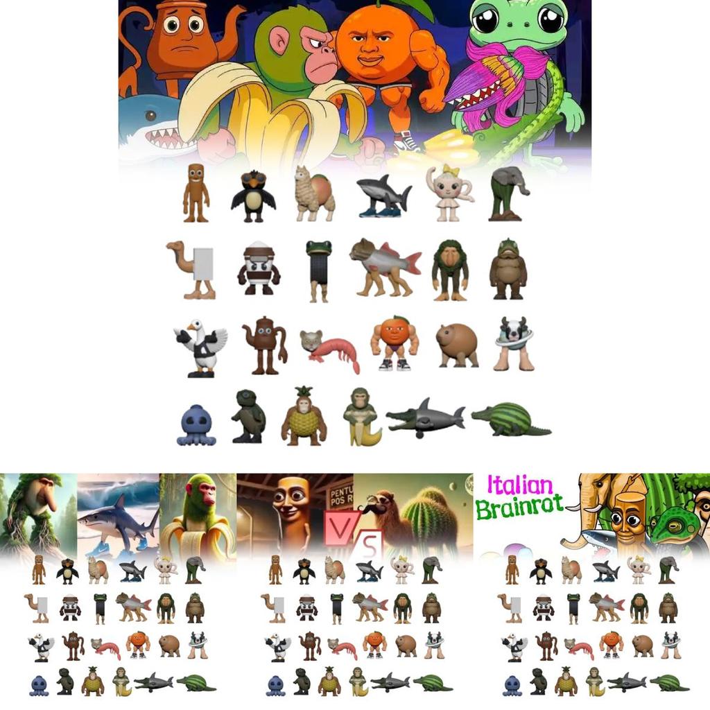 Итальянский Мозголом Коллекционный Набор Фигурок Из ПВХ Для Коллекционирования и Подарков