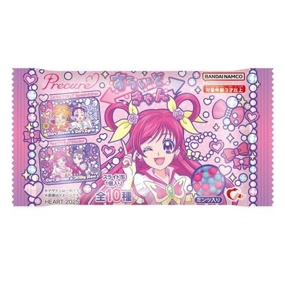 Слайд-конфета «Сердечко» Pretty Cure Освежающая конфета/Игрушка-конфета [Набор в коробке/Набор из 10 штук]