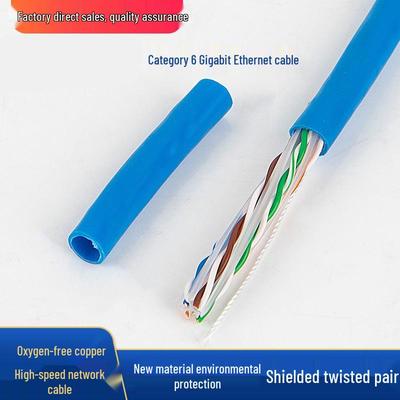 Кабель витая пара Cat 6 неэкранированный, гигабитный, для высокоскоростного широкополосного доступа, 8-жильный, для мониторинга и сетевого инжиниринга