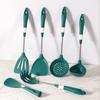 1 Set Anti-scald Cooking Utensils Non-stick Handle Silicone Cooking Spatula Spoon Set Cooking