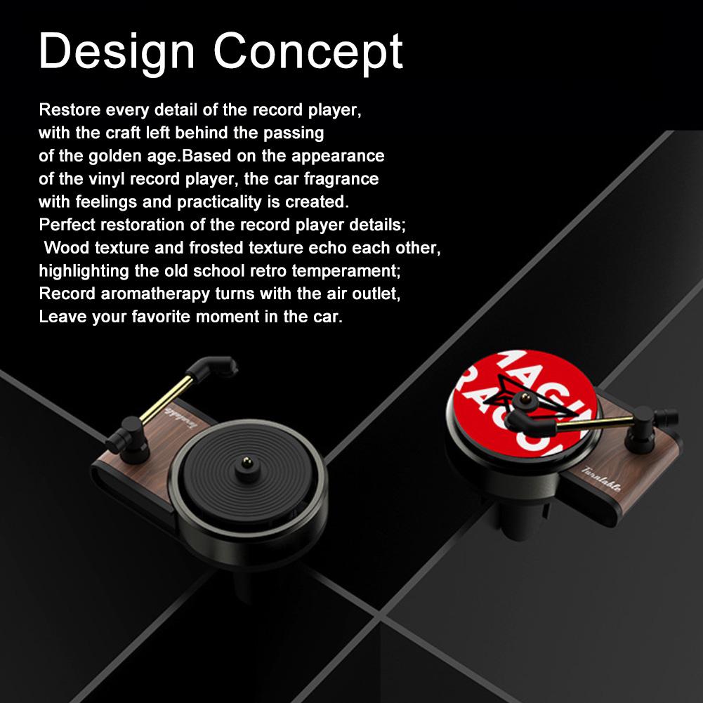 Автомобильный освежитель воздуха, парфюмерный проигрыватель, автомобильный зажим для духов, виниловый фонограф, вентиляционное отверстие, зажим для ароматерапии, запах