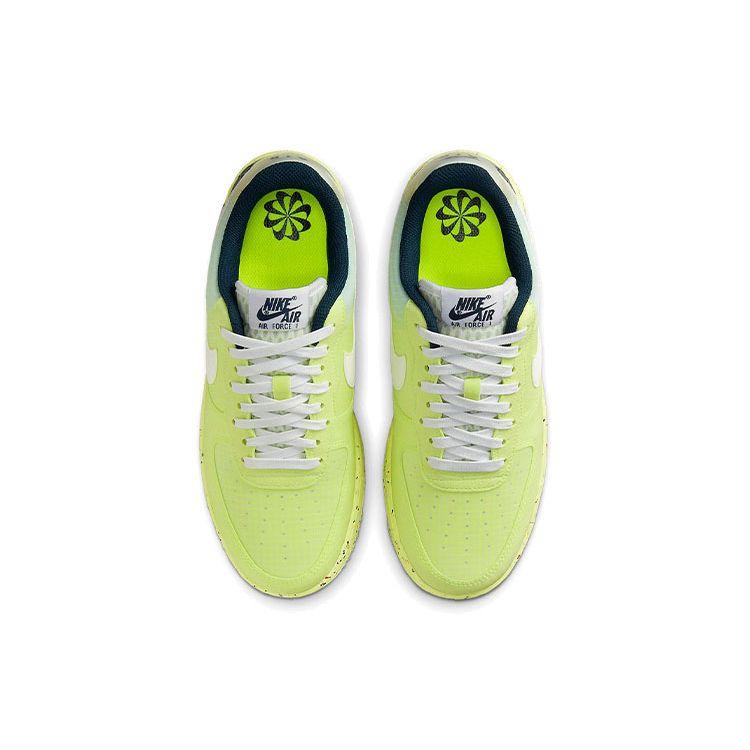 Nike Мужские кроссовки Air Force 1 Crater Light Lemon Twist Green Armory-темно-белые DH2521-700