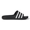 adidas Амортизирующие быстросохнущие шлепанцы Черно-белые Детские F35556
