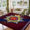 Royal Engineers A.F.C Design Crystal Velvet Rug Soft Decorative Mat for Bedroom Entrance