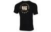 Nike T Shirts Men's Black Crew Neck Moderate Straight Fit CV1058-010