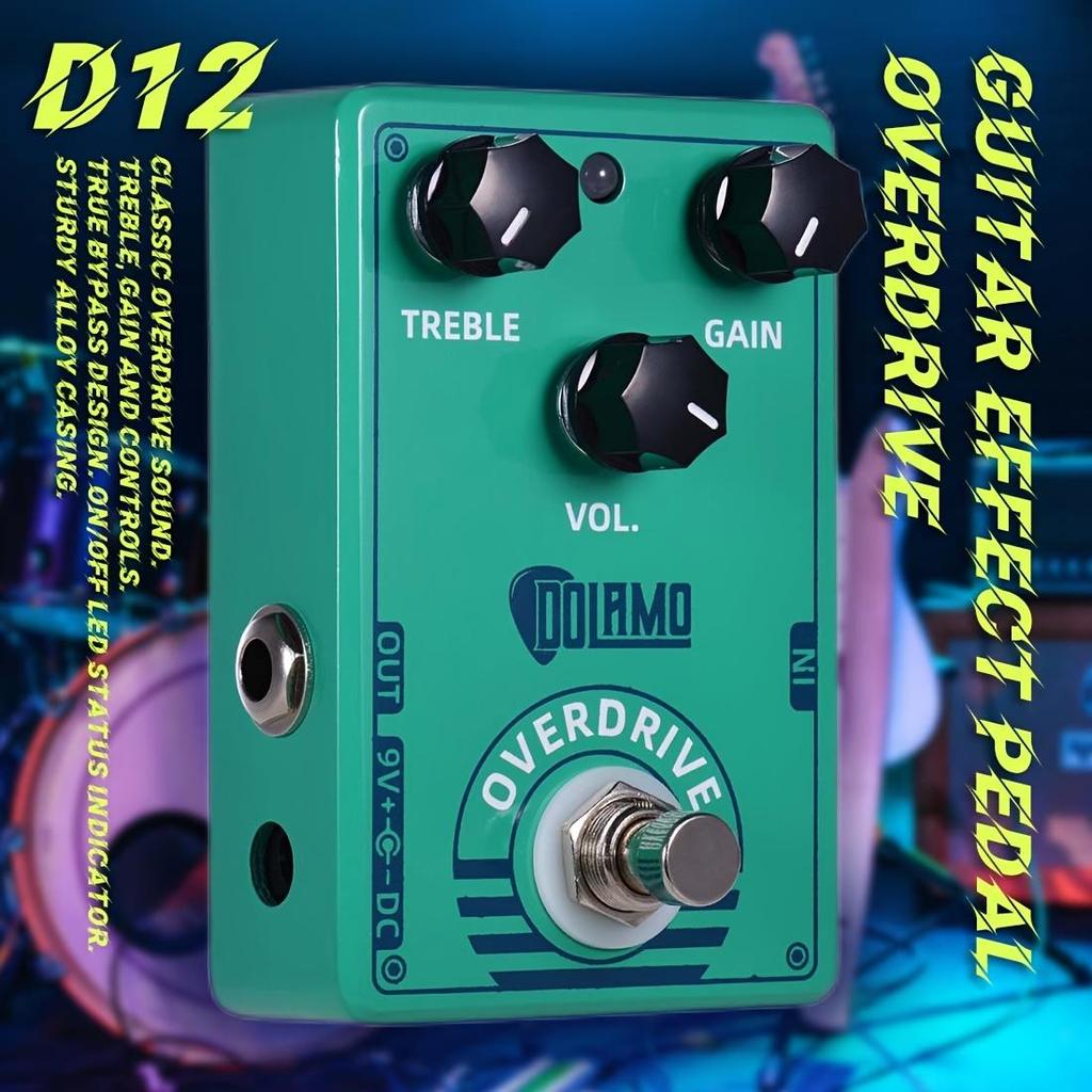 Педаль эффектов для гитары Dolamo True Bypass FUZZ Distortion Overdrive D1-D14 для бас-гитары электрогитары