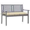 Day and Night - Day and Night 2-seater Garden Bench In Gray Eucalyptus Wood and 120 Cm Cushion