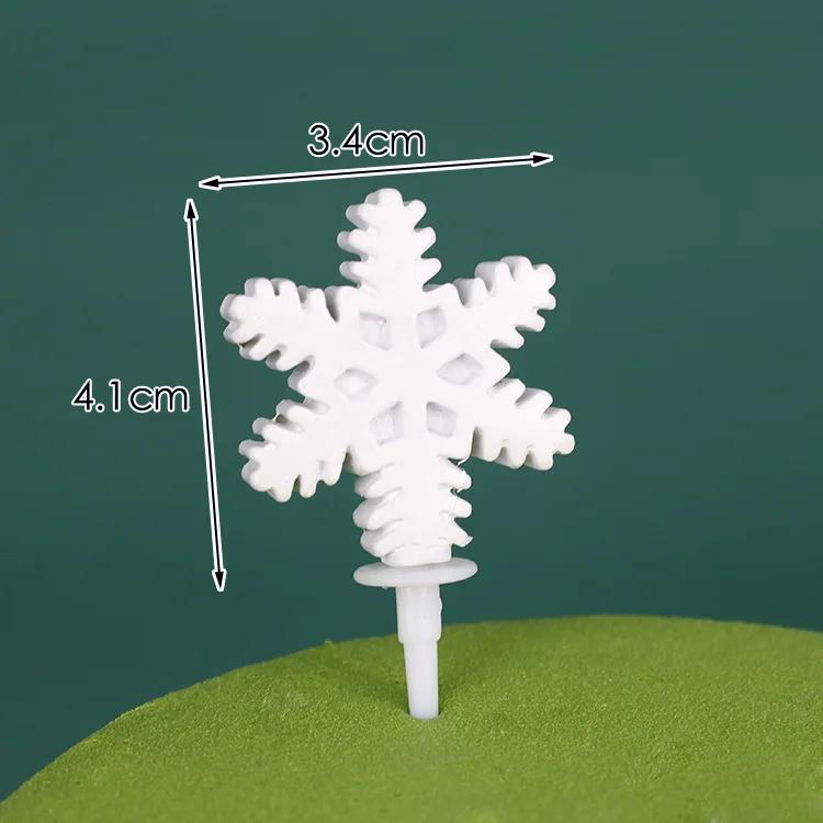 Christmas Cake Toppers Resin Santa Claus Cake Decor Xmas Small House Cupcake Dec Merry Christmas Decor For Home Happy New Year