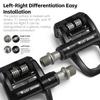 WEST BIKING Road Bike Pedals Nylon Bicycle Locking Pedals Cycling Bearing Cleats Clipless Pedal Look System With Locking Plates