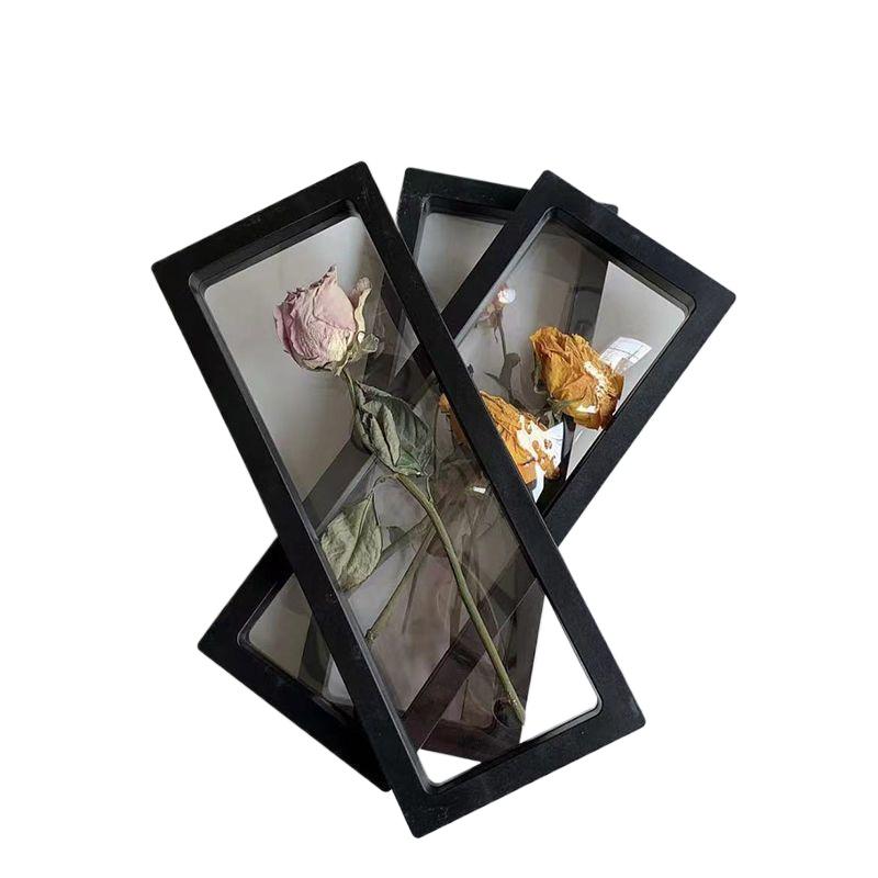 Valentine'S Day Dried Roses Specimen Storage Photo Frame Dried Flowers Photo Frame Sample Exhibition Stand\t\t Display Stand