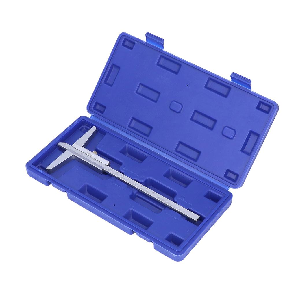 Depth Vernier Caliper High Carbon Steel Measuring Tool for Metal Processing 0.02mm Accuracy0150mm