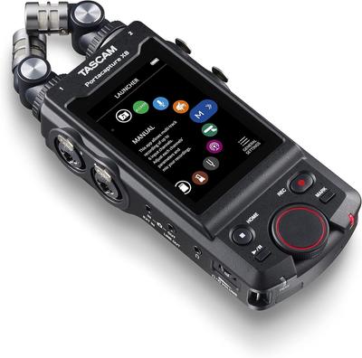 TASCAM Portacapture X8 Float 192kHz Портативный рекордер с USB-микрофоном для и ASMR 32-бит (Высокое разрешение) Подкасты 8-дорожечные, YouTube,