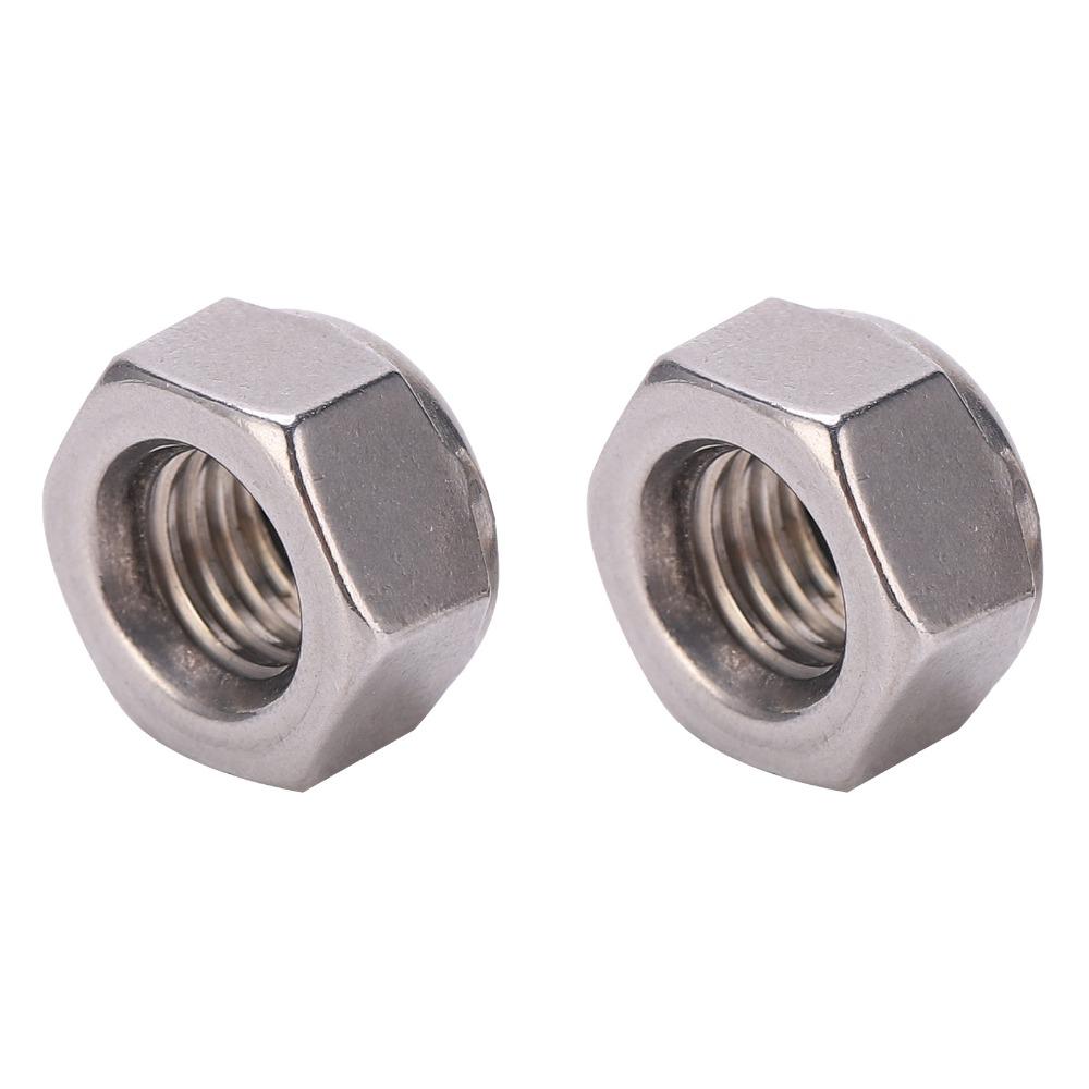 100pcs Premium Lock Nut Set Practical Stainless Steel Nut Versatile Metric Hex Nut For Bolts
