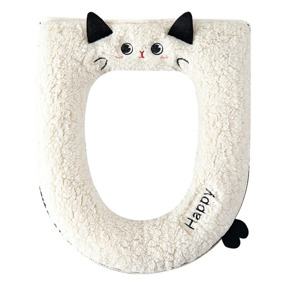 Cartoon Cat Zipper Toilet Cover Waterproof Toilet Seat Pad New Toilet Seat Cushion Universal
