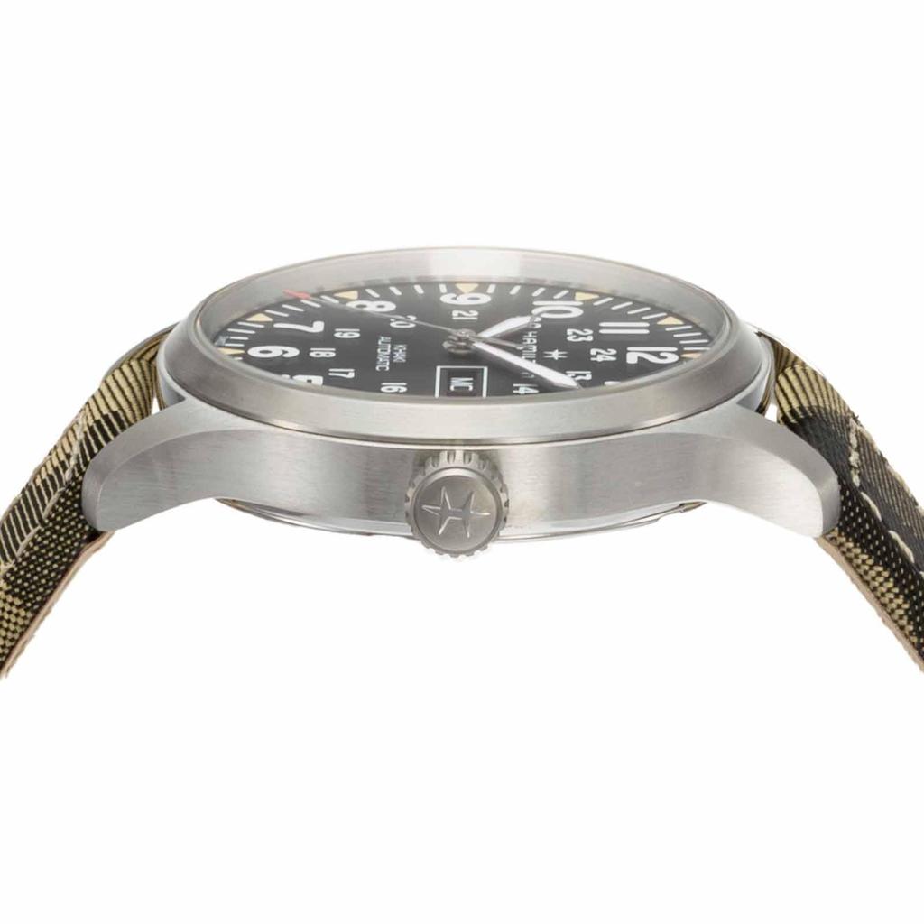 Watch Khaki Field Day Date Black Dial Stainless Steel Sapphire Glass Automatic 42MM Swiss Brand Watch H70535031 Camo [Hamilton] Men's [Item]