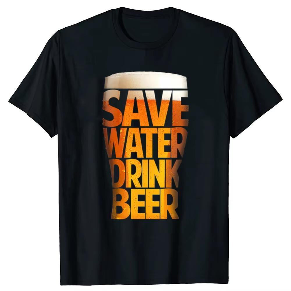 Save Water Drink Beer Graphic T-shirt