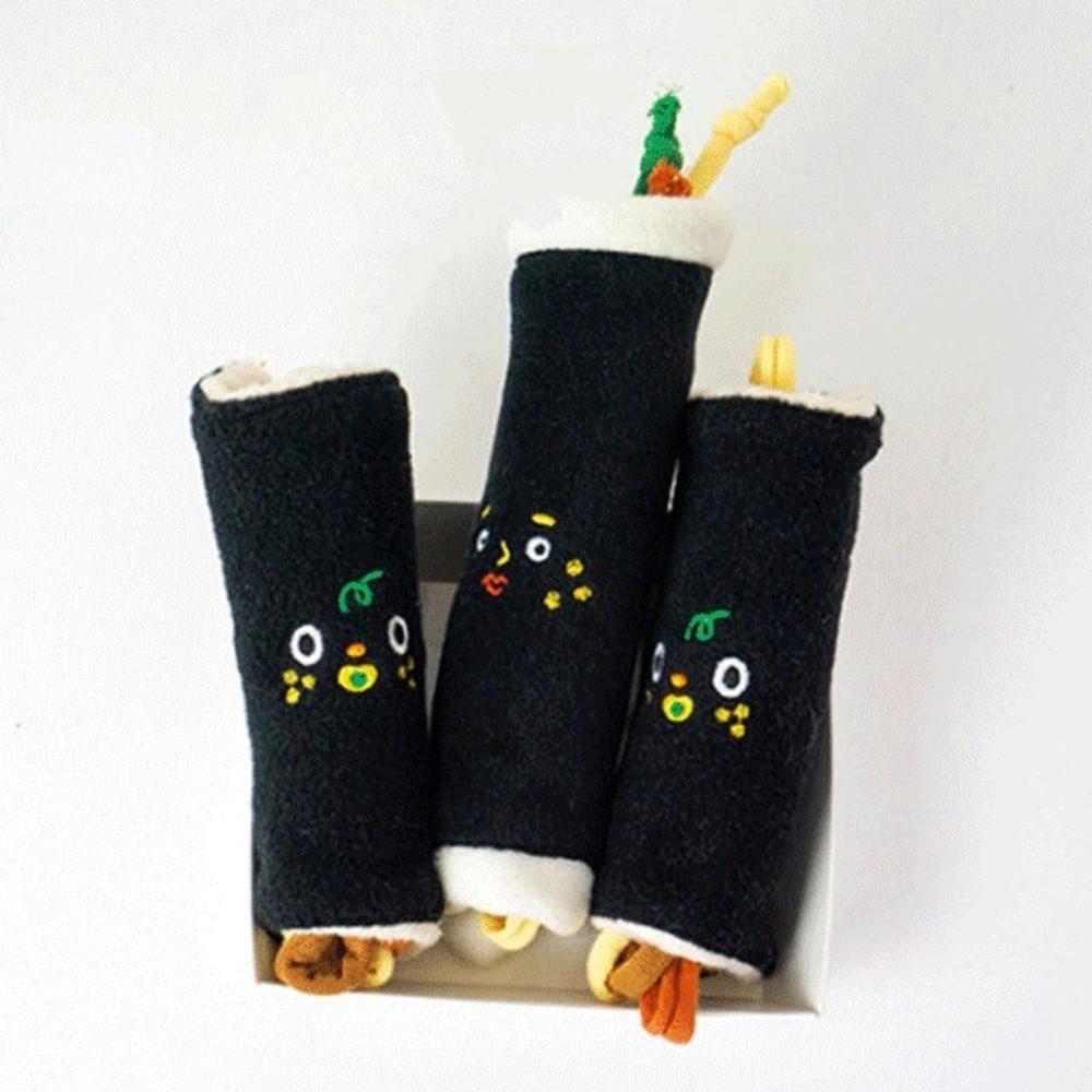 Seaweed Rice Rolls Hidden Food Dog Toy Plush Bite Resistant Dog Squeak Toy Food Leakage Puzzle Feeder Toy Teeth Grinding Bite