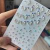 Красочные наклейки со стразами, смешанные наклейки для подводки глаз, одноразовые наклейки для татуировок, вечеринка