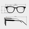 GM Style Korean Women's Square Glasses, Anti-Blue Light Myopia Compatible, Makeup Essential.