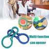 Многоцелевой открывалка для бутылок и банок, портативная открывалка для банок, удобное кухонное приспособление для жестяных банок с гибкой крышкой Twi P4T3