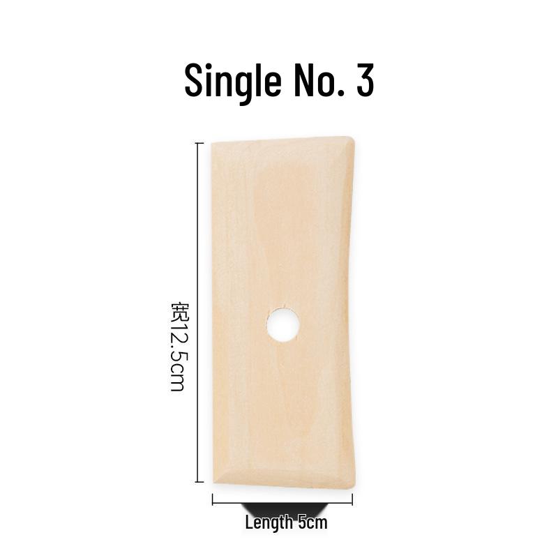 5-Piece Solid Wood Pottery Tools Set: Scraper, Knife, Clay Carving, Ceramic Sculpture, DIY Handmade.