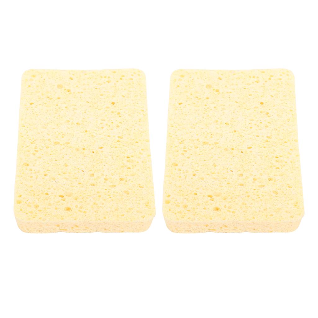 2Pcs Painting Sponge Rectangle Absorbent Sponge Set with Storage Box for Crafting Clning