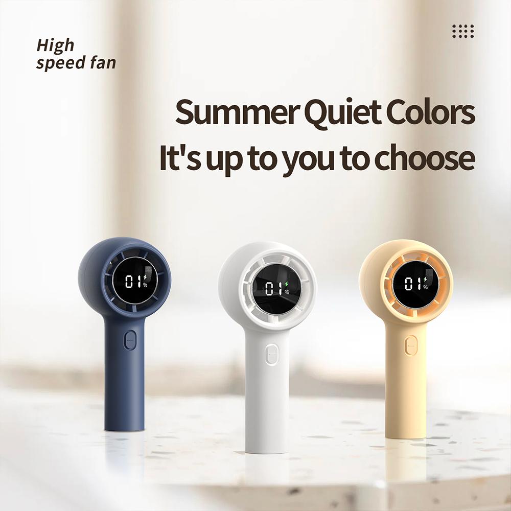 Цифровой дисплей 100 скоростей турбовентилятор уличный мини-ручной вентилятор портативный настольный вентилятор для офиса общежития