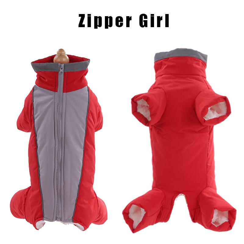 Warm Thicken Male Female Dog Jumpsuit for Small Dogs Winter Pet Donw Jacket Yorkshire Pug Bichon Overalls Puppy Mascotas Clothes