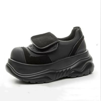 Мода 8 см Микрофибра Кожа Весна Осень Балетки Тапочки Женщины Платформа Клиновидные Балетки Туфли Балетки Горячий Бренд Круглый Носок Повседневная Обувь